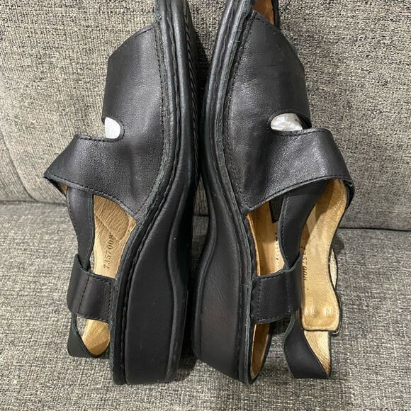 Finn Comfort Black Leather Sandals Women Size EU 38 - Picture 9 of 10
